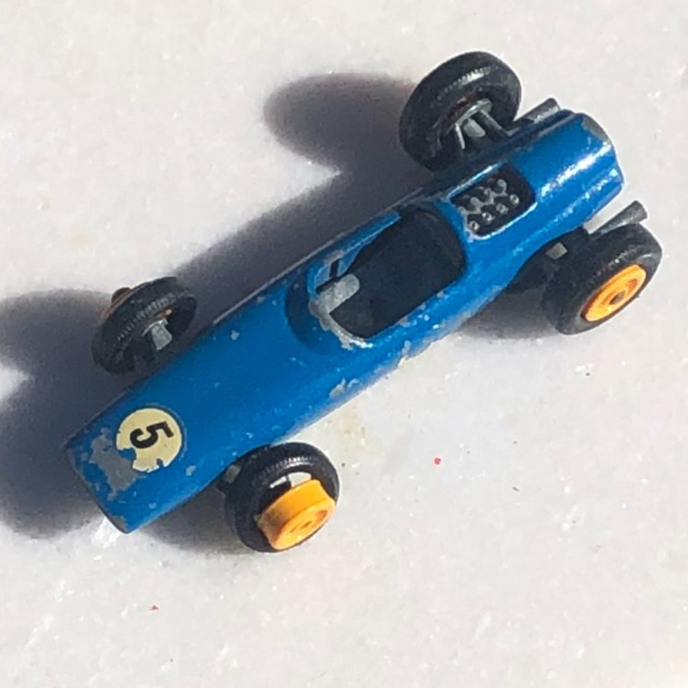 💙LESNEY England Matchbox 19 D LOTUS RACING CAR BLUE Rare Indy F1 Racing 3 💙